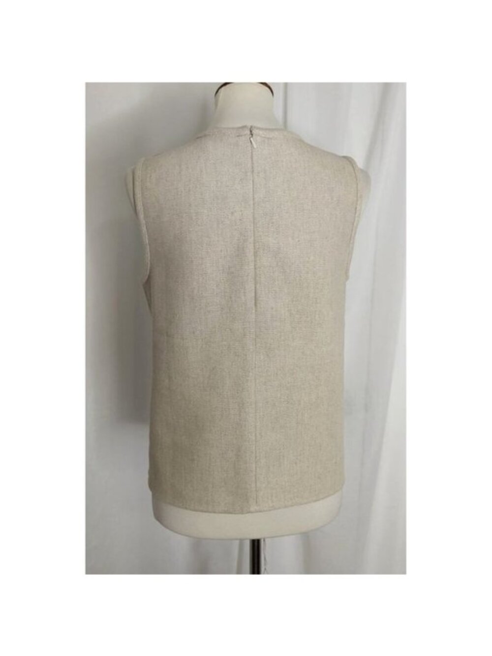 Banana Republic Embellished Linen & Cotton Structured Shell Top S - Picture 8 of 13